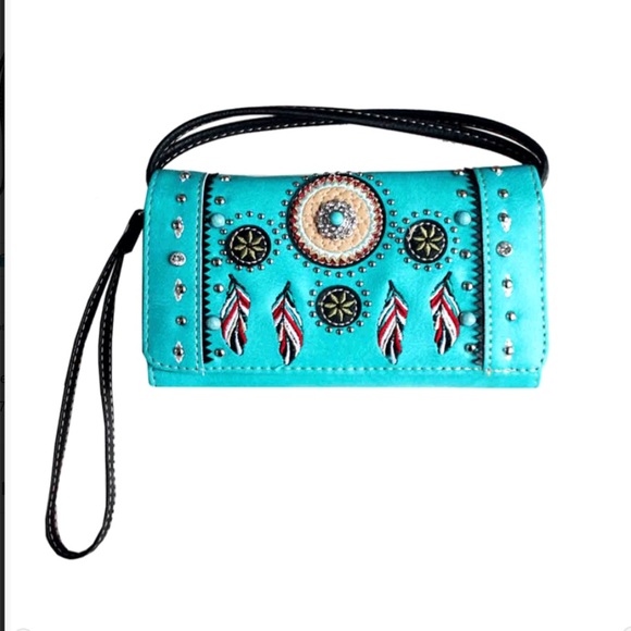 Handbags - Western Wristlet Clutch Style Wallet Handbags - Western Wristlet Clutch Style Wallet
